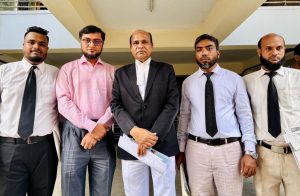 Engineer Muhammed Nasir Uddin chairman of (ASH) foundation and with his lawyears in Chattogram coart hill